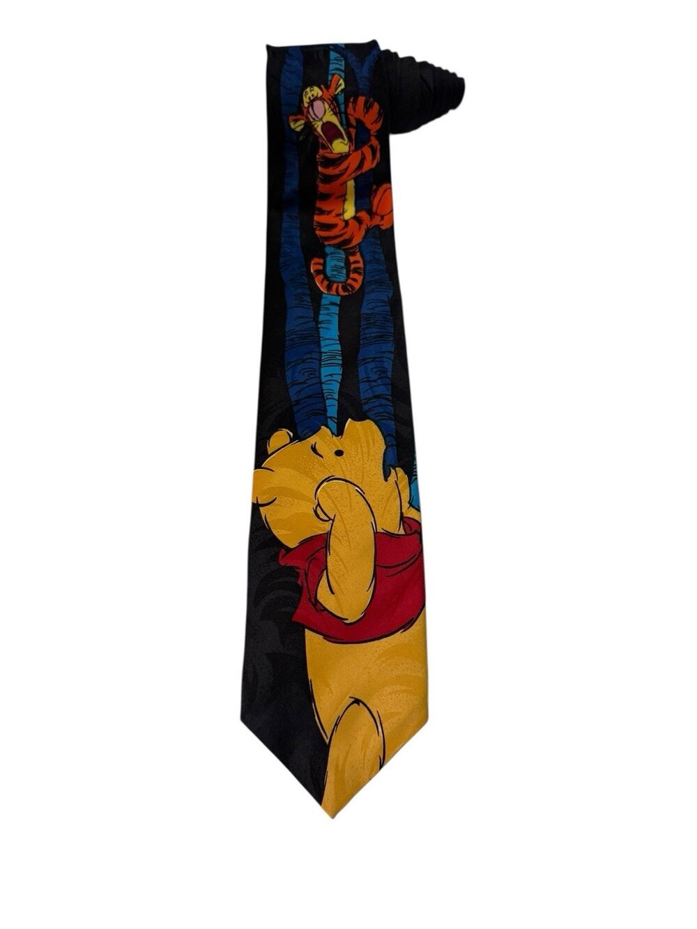 Disney Winnie The Pooh Tigger Tree Cartoon Vintage Novelty Necktie Polyester